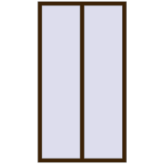 REHAU ENERGY-SAVING SYNEGO MD 1100x2000 mm DARK_OAK two-sided