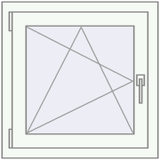 REHAU BRILLANT DESIGN 650x650 mm RAL 9016 Traffic white two-sided