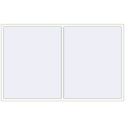 Okna skrzydłowe 2400x1500 mm KORSA BRILLANT DESIGN RAL 9016 Traffic white dwustronny