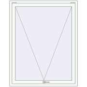 REHAU OPTIMUM EURO-DESIGN 70 1200x1500 mm RAL 9016 Traffic white two-sided