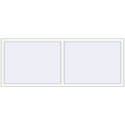 REHAU OPTIMUM EURO-DESIGN 70 2080x780 mm RAL 9016 Traffic white two-sided