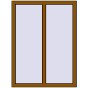 REHAU OPTIMUM EURO-DESIGN 70 900x1200 mm GOLDEN OAK two-sided