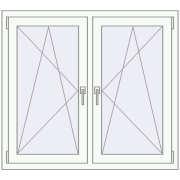 REHAU ENERGY-SAVING SYNEGO MD 1155x1040 mm DARK_OAK zewnętrzny