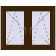 Okna skrzydłowe 1005x815 mm REHAU ENERGY-SAVING SYNEGO MD DARK_OAK dwustronny