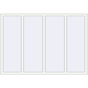 Tilt-and-Turn 2000x1400 mm REHAU OPTIMUM EURO-DESIGN 70 RAL 9016 Traffic white two-sided