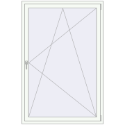 REHAU ENERGY-SAVING SYNEGO MD 1200x1800 mm RAL 9016 Traffic white dwustronny