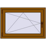 CLASICTHERM 70 950x700 mm GOLDEN OAK dwustronny