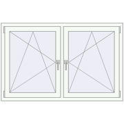 REHAU ENERGY-SAVING SYNEGO MD 1545x935 mm DARK_OAK zewnętrzny