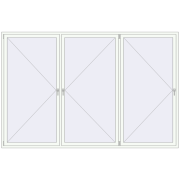 REHAU OPTIMUM EURO-DESIGN 70 3200x2100 mm RAL 9016 Traffic white dwustronny REHAU OPTIMUM EURO-DESIGN 70 3200x2100 mm RAL 9016 Traffic white dwustronny
