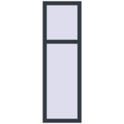 REHAU OPTIMUM EURO-DESIGN 70 480x1500 mm ANTHRACITE_GREY_STRUKTURAL two-sided