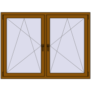 REHAU ENERGY-SAVING SYNEGO MD 1635x1160 mm GOLDEN OAK dwustronny REHAU ENERGY-SAVING SYNEGO MD 1635x1160 mm GOLDEN OAK dwustronny