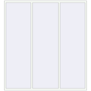 Okna rozwierne 2400x2600 mm REHAU ARTEVO RAL 9016 Traffic white dwustronny