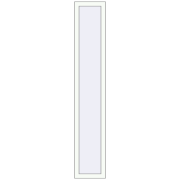 REHAU OPTIMUM EURO-DESIGN 70 350x2000 mm RAL 9016 Traffic white two-sided
