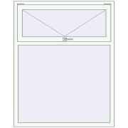REHAU OPTIMUM EURO-DESIGN 70 1200x1500 mm RAL 9016 Traffic white two-sided