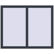 REHAU OPTIMUM EURO-DESIGN 70 1100x900 mm ANTHRACITE_GREY_STRUKTURAL two-sided