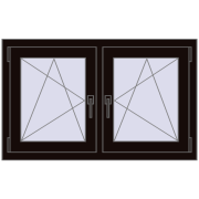 REHAU ENERGY-SAVING SYNEGO MD 1065x650 mm BLACK_BROWN dwustronny REHAU ENERGY-SAVING SYNEGO MD 1065x650 mm BLACK_BROWN dwustronny