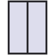 REHAU ENERGY-SAVING SYNEGO MD 1100x1500 mm BLACK_ULTI-MATT two-sided