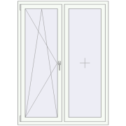 REHAU OPTIMUM EURO-DESIGN 70 1220x1660 mm GOLDEN OAK external