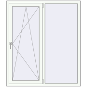 KORSA ENERGY-SAVING REHAU SYNEGO MD 1300x1500 mm
