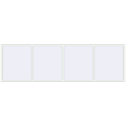 REHAU OPTIMUM EURO-DESIGN 70 4000x1200 mm RAL 9016 Traffic white two-sided
