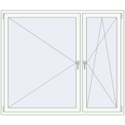 Okna skrzydłowe 1760x1500 mm KORSA BRILLANT DESIGN