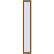 Tilt-and-Turn 400x2500 mm REHAU OPTIMUM EURO-DESIGN 70 GOLDEN OAK two-sided