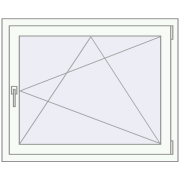 Okna skrzydłowe 1000x800 mm EPSILON OPTIMA RAL 9016 Traffic white dwustronny