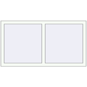 REHAU OPTIMUM EURO-DESIGN 70 1330x710 mm RAL 9016 Traffic white two-sided