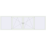 KORSA OPTIMUM REHAU EURO 70 3600x1100 mm