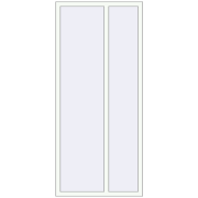 REHAU ENERGY-SAVING SYNEGO MD 960x2150 mm RAL 9016 Traffic white two-sided