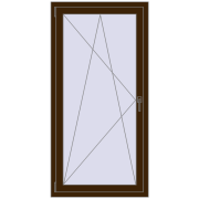 REHAU OPTIMUM EURO-DESIGN 70 800x1600 mm DARK_OAK two-sided
