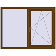 EPSILON OPTIMA 1450x1100 mm WALNUT dwustronny
