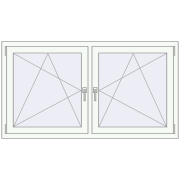 REHAU ENERGY-SAVING SYNEGO MD 1620x860 mm DARK_OAK zewnętrzny