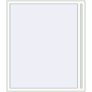 REHAU OPTIMUM EURO-DESIGN 70 1300x1500 mm RAL 9016 Traffic white two-sided