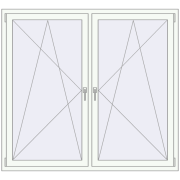 REHAU OPTIMUM EURO-DESIGN 70 1700x1500 mm ANTHRACITE_GREY_STRUKTURAL external