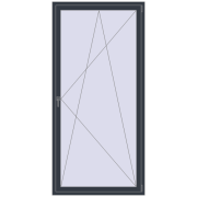 REHAU ENERGY-SAVING SYNEGO MD 1100x2300 mm ANTHRACITE_GREY_STRUKTURAL dwustronny
