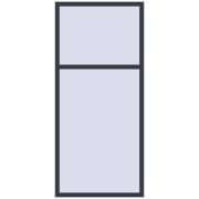 REHAU OPTIMUM EURO-DESIGN 70 1000x2200 mm ANTHRACITE_GREY_STRUKTURAL two-sided