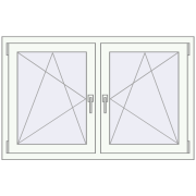 REHAU ENERGY-SAVING SYNEGO MD 1260x800 mm BASALT_GREY zewnętrzny