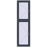 REHAU OPTIMUM EURO-DESIGN 70 660x2300 mm ANTHRACITE_GREY_STRUKTURAL two-sided