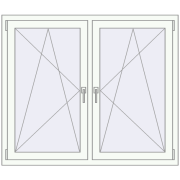 REHAU ENERGY-SAVING SYNEGO MD 1440x1160 mm RAL 9016 Traffic white dwustronny REHAU ENERGY-SAVING SYNEGO MD 1440x1160 mm RAL 9016 Traffic white dwustronny