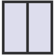 REHAU OPTIMUM EURO-DESIGN 70 1000x1052 mm ANTHRACITE_GREY_GLATT two-sided