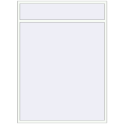 REHAU ENERGY-SAVING SYNEGO MD 1800x2450 mm RAL 9016 Traffic white two-sided