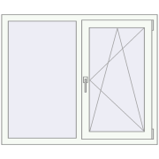 Okna skrzydłowe 1200x1000 mm EPSILON OPTIMA RAL 9016 Traffic white dwustronny Okna skrzydłowe 1200x1000 mm EPSILON OPTIMA RAL 9016 Traffic white dwustronny