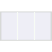 REHAU OPTIMUM EURO-DESIGN 70 3050x1730 mm RAL 9016 Traffic white two-sided