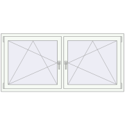 REHAU ENERGY-SAVING SYNEGO MD 1830x845 mm BLACK_ULTI-MATT zewnętrzny