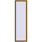 REHAU OPTIMUM EURO-DESIGN 70 650x2200 mm GOLDEN OAK two-sided