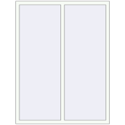 REHAU OPTIMUM EURO-DESIGN 70 1300x1700 mm RAL 9016 Traffic white two-sided