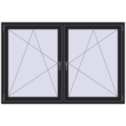 REHAU ENERGY-SAVING SYNEGO MD 1770x1160 mm BLACK_ULTI-MATT two-sided REHAU ENERGY-SAVING SYNEGO MD 1770x1160 mm BLACK_ULTI-MATT two-sided