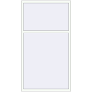 REHAU ENERGY-SAVING SYNEGO MD 1130x2050 mm RAL 9016 Traffic white two-sided