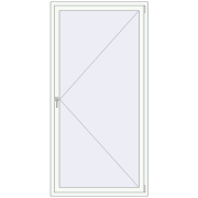 REHAU OPTIMUM EURO-DESIGN 70 1115x2188 mm RAL 9016 Traffic white two-sided
